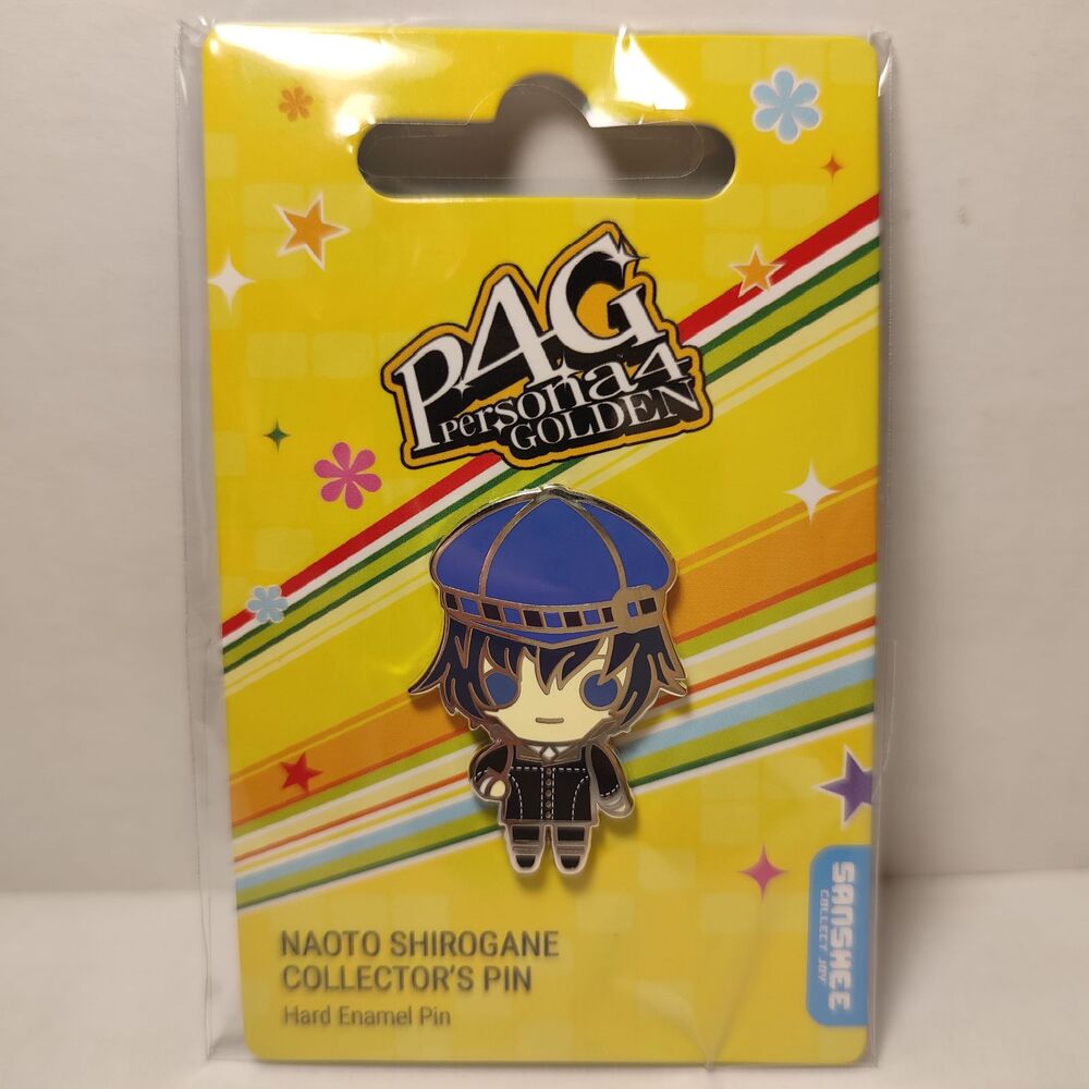 Persona 4 Golden Naoto Shirogane Enamel Pin Official Atlus Collectible Badge